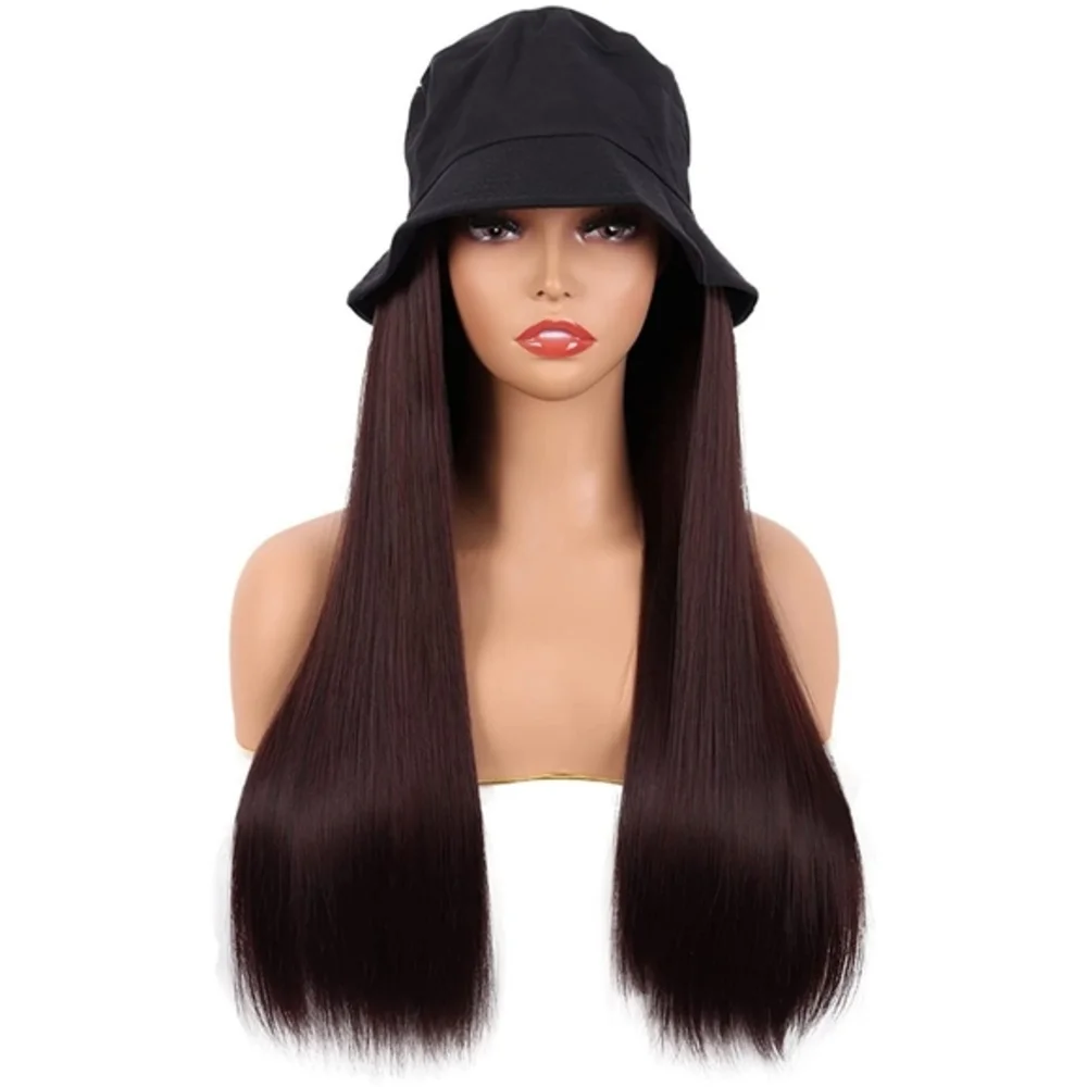 Blooming Hair Straight Hair Hat Wig